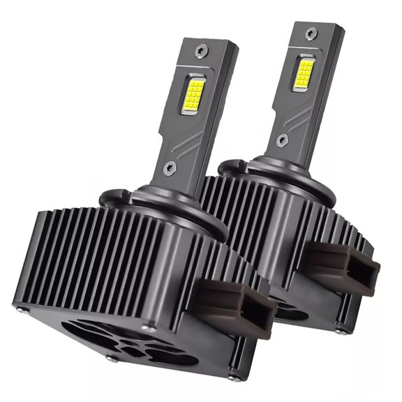 YIUIY 2pcs D1S D1R LED Headlight Bulbs 240W 6000K Super White HID Xenon Conversion Kit
