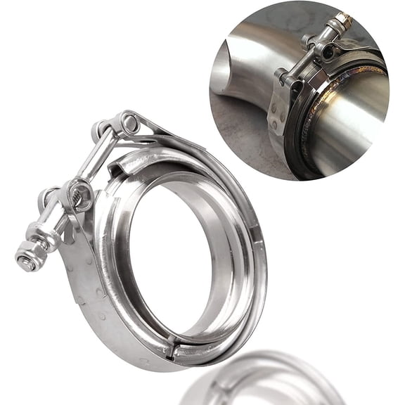 YIUIY 3.5" Steel V-Band Bolt Clamp Kit Male/Female for Turbo Vband NEW