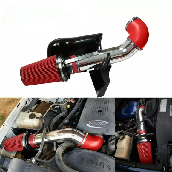 YIUIY 4" Cold Air Intake System+Heat Shield for 99-06 GMC/Chevy V8 4.8L/5.3L/6.0L RED