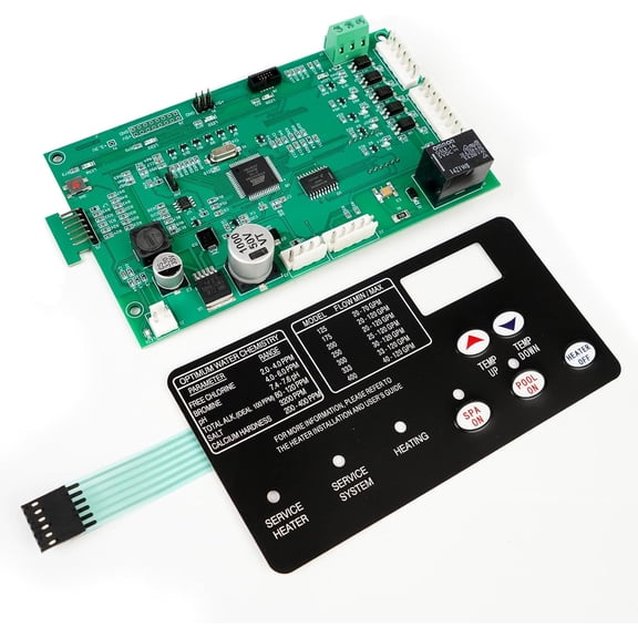 YIUIY 42002-0007S Control Board Kit with Switch Pad Replacement# 472610Z Compatible with Mastertemp Max-E-Therm Pentair Pool & Spa Heaters Compatible with All NA LP Series Models