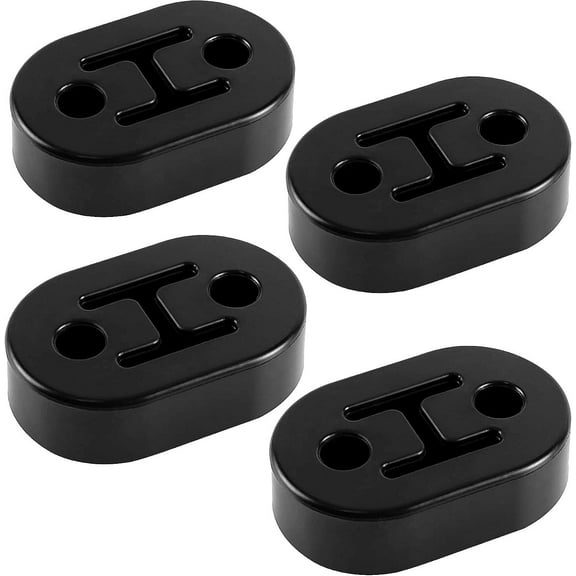 YIUIY 4Pcs Heavy Duty Rubber Exhaust Tail Pipe Mount Bracket Hanger Bushing Insulator