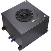 YIUIY 5 Gallon Fuel Cell Aluminum Polished with Cap Level Sender Black