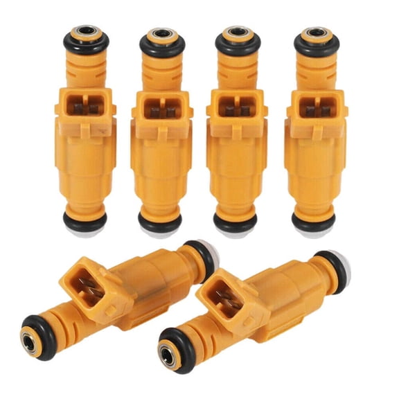 YIUIY 6Pcs Genuine Fuel Injectors 0280155710 For 87-98 JEEP Cherokee 4.0L EV1 4 Hole
