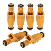 YIUIY 6Pcs Genuine Fuel Injectors 0280155710 For 87-98 JEEP Cherokee 4.0L EV1 4 Hole
