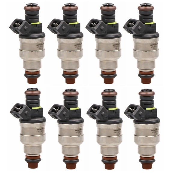 YIUIY 8PCS 42LB Fuel Injectors For GM LT1 LS1 LS6 Mustang SOHC DOHC V8 440cc EV1