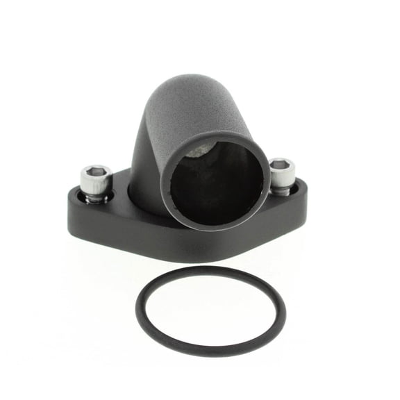 YIUIY 90 Degree Swivel Water Neck Thermostat Housing Black for SBC/BBC 327 350 396 454