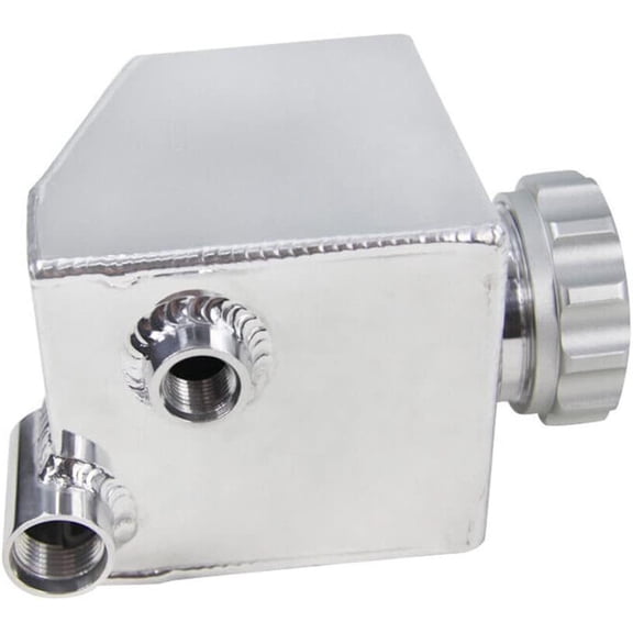 YIUIY Aluminum Power Steering Pump Fluid Reservoir Tank Black For LS1 LS2 V6 V8 VT VY