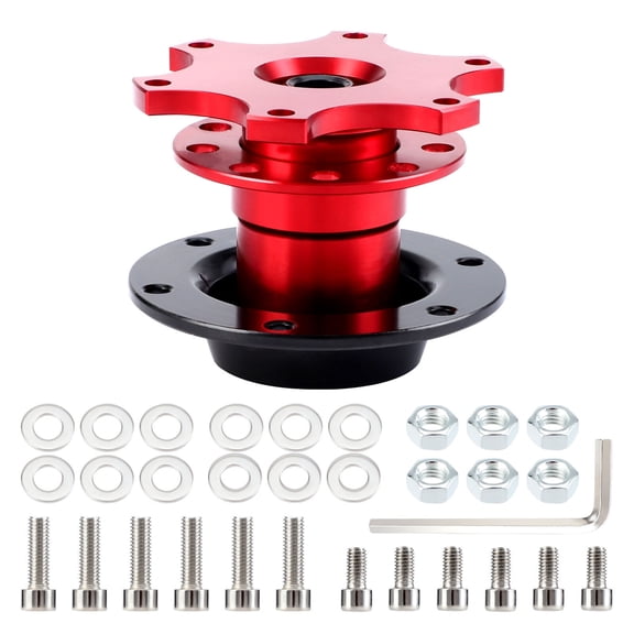 YIUIY Car Steering Wheel Quick Release Hub Racing Adapter Snap Off Boss Kit Universal