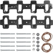 YIUIY Compatible with LS1 Intake Manifold or Supercharger compatible with LS3 LSA ZL1 CTS-V Supercharger Adapters Rectangle LSX Black