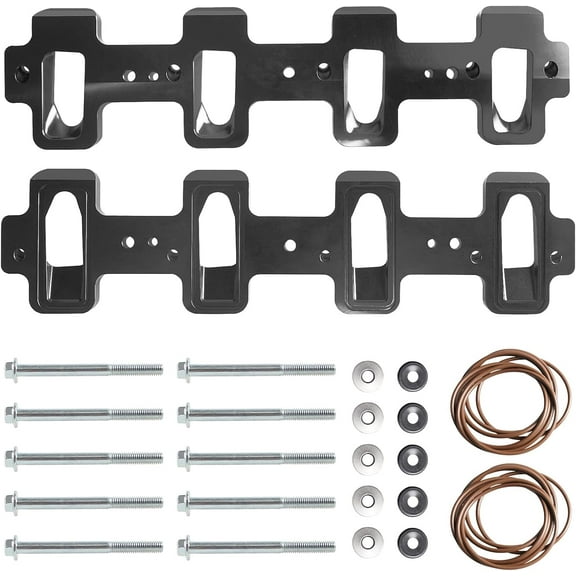 YIUIY Compatible with LS1 Intake Manifold or Supercharger compatible with LS3 LSA ZL1 CTS-V Supercharger Adapters Rectangle LSX Black