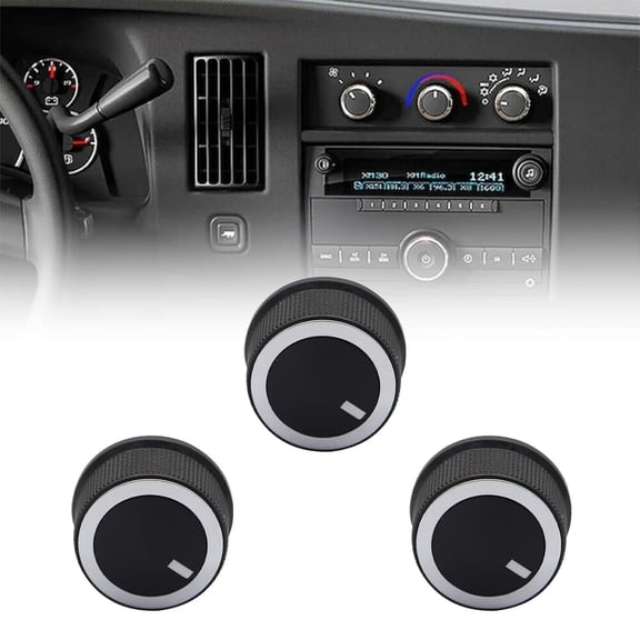 YIUIY For 2008-2017 Chevrolet Express Van Savana A/C Heater TEMP CONTROL KNOB GM 3Pcs
