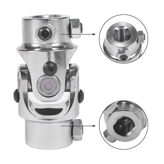 YIUIY For Chevy Ford 3/4-36 Spline 3/4 DD U-Joint Universal Steering Shaft Coupler