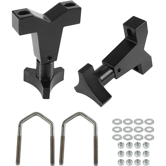 YIUIY High-Lift Jack Tube Mount 1-2.5" (Round/Square) Compatible with Tube Bumpers,Bull Bars,Roll Cages and Roof Racks (Black)