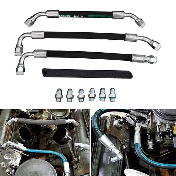 YIUIY High Pressure Oil Pump HPOP Lines Hoses Kit For 1999-2003 Ford 7.3L Powerstroke