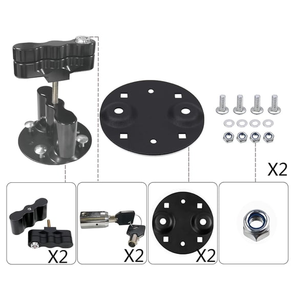 YIUIY NEW Black ROTOPAX Standard Pack Mount Lock RX-LOX-PM RX-PM LOX-PM
