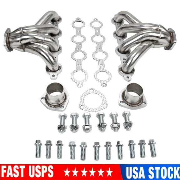 YIUIY NEW Block Hugger Headers for LS Conversion Swap Camaro Chevelle Nova Firebird
