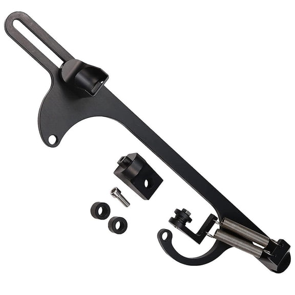 YIUIY Throttle Cable Carb Bracket Adjustable Aluminum For Holley 4150 4160 Carburetor