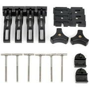 YIUIY Tonneau Cover Clamp Rigid Tri-fold Four-fold Carriage Cover Fasteners for Pickup Truck Bed Cover T-Bolts Front Clamps Rear Clamps Accessories Replacement Tonneau Cover Parts Universal
