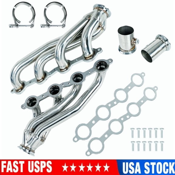 YIUIY Truck Headers For 60-86 C-10 LS Chevy GMC LS1 LS2 LS3 LS6 LS9 (Conversion Swap)