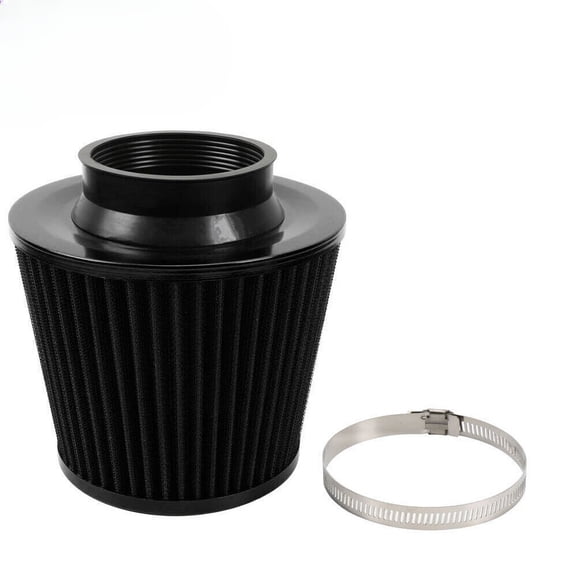 YIUIY Universal 3 Inch 76mm Air Intake Cone Filter Replacement Black Air Filters