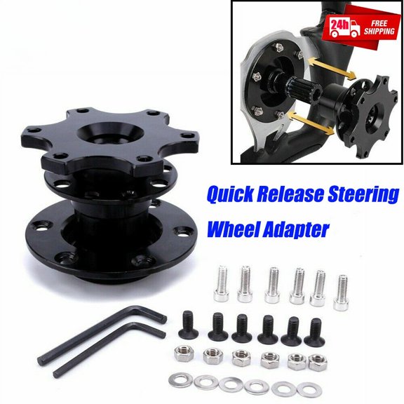 YIUIY Universal Car Steering Wheel Quick Release Hub Racing Adapter Snap Off Boss Kit