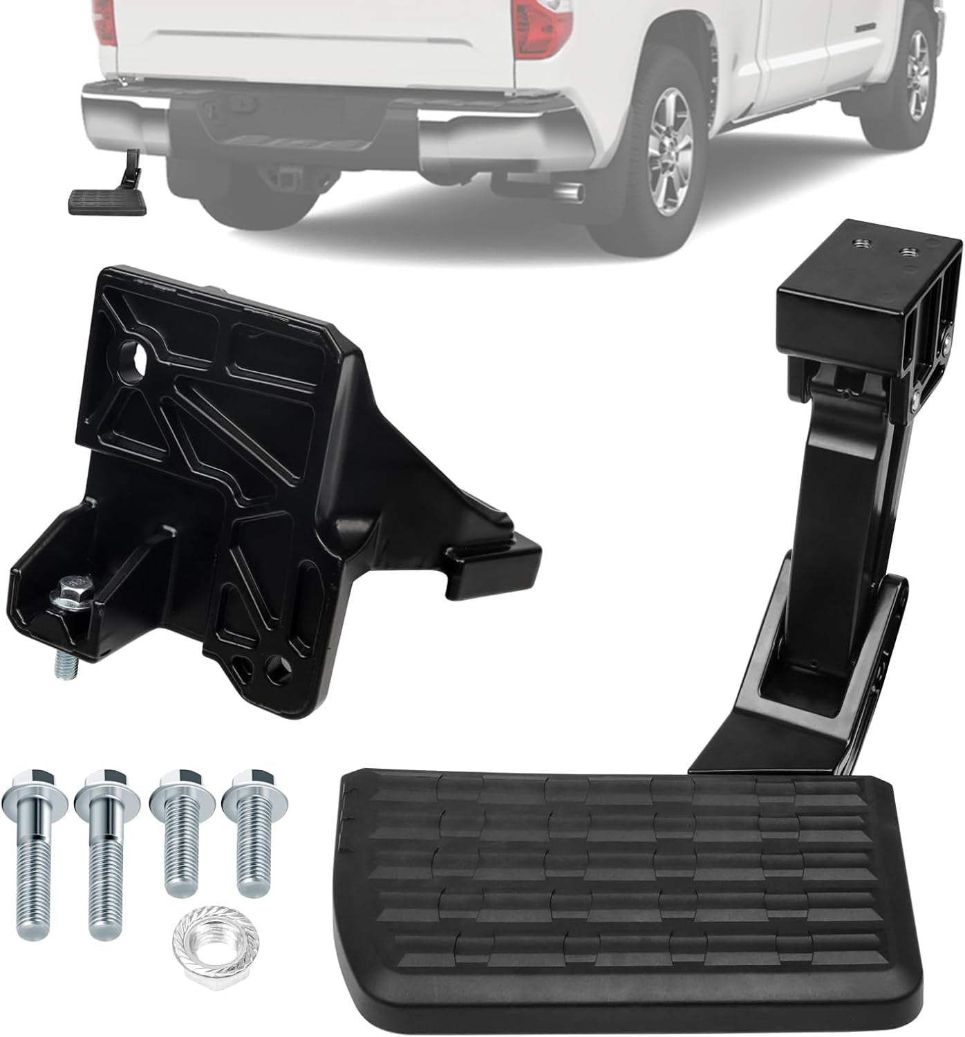 YIUIY Upgrad Bed Step Truck Rear Folding Step Rear Retractable Bumper ...