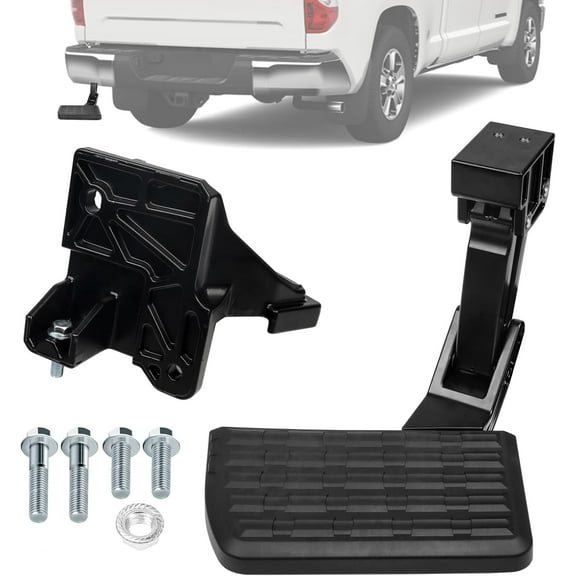YIUIY Upgrad Bed Step Truck Rear Folding Step Rear Retractable Bumper Tailgate Step Compatible with Toyota Tundra 2022 2023 2024 Replacement for PTS30-34000
