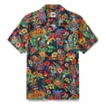 thumbnail image 1 of YIUME Hawaiian Shirt For Men 1940s Vintage TIKI BAR Shirt Camp Collar, 1 of 8