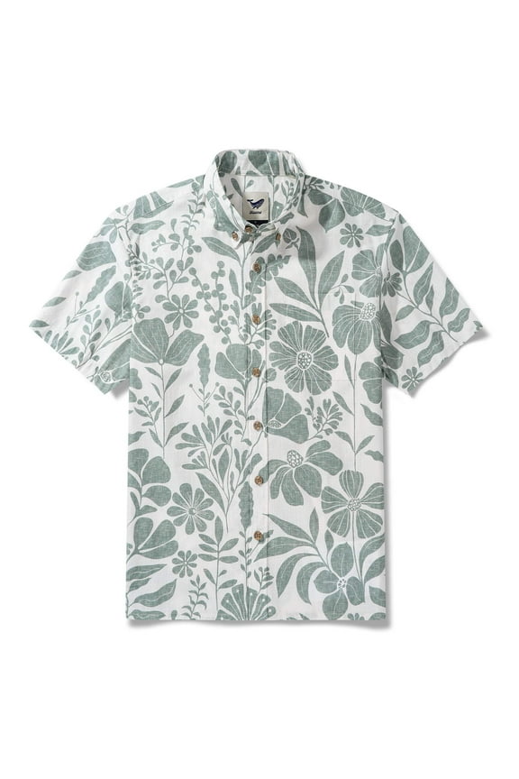 Hawaiian Shirt for Men Short Sleeve Floral Button-Down Aloha Shirts with Pocket Summer Beach Vacation Hawaii Party