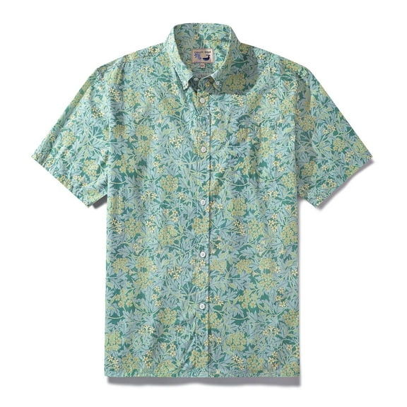 YIUME Hawaiian Shirts For Men Jasmine Designer Shirt