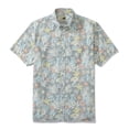thumbnail image 1 of YIUME Light Floral Print Men's Button-down Shirt 100% Cotton Shell Button, 1 of 5