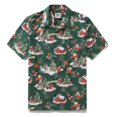 thumbnail image 1 of YIUME Men's Hawaiian Shirt A Christmas Eve Snow Print Cotton Camp collar Short Sleeve Aloha Shirt, 1 of 8
