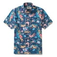 thumbnail image 1 of YIUME Men's Hawaiian Shirt Fun Dive Print By Pallavi Chaudhary Cotton Button-down Short Sleeve Aloha Shirt, 1 of 8