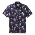 thumbnail image 1 of YIUME Men's Hawaiian Shirt Luminescent Dreams Print Cotton Button-down Short Sleeve Aloha Shirt, 1 of 8