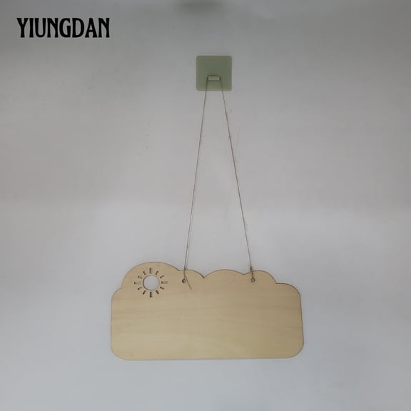 YIUNGDAN Placards of wood  Adorable Cloud Design, DIY Blank Hanging Tag, Perfect for Home Decor