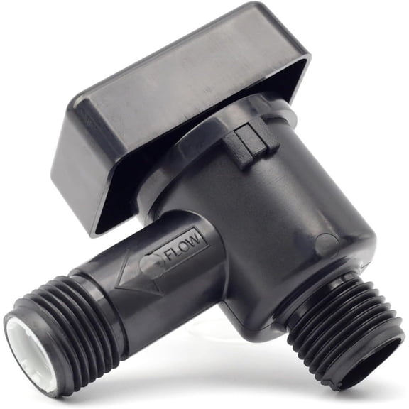 YIWEI 1/2" Npt Rv Vacuum Breaker Valve, Compact 2.89" Check Valve for Trailer Water System Backflow Prevention, 8-15 Psi Pressure Rating, Black