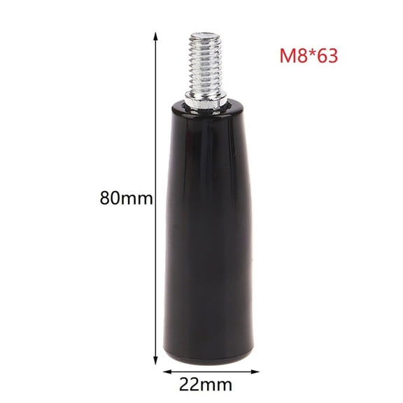YIWEI 1pc M6/M8/M10 Revolving Handwheel Handle Male Threaded Stem For Milling Machine, M8x63