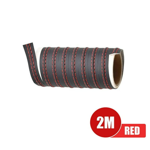 YIWEI 2M Car Dashboard Decor Line Strip Sticker Moulding Trim Pu Leather Accessories