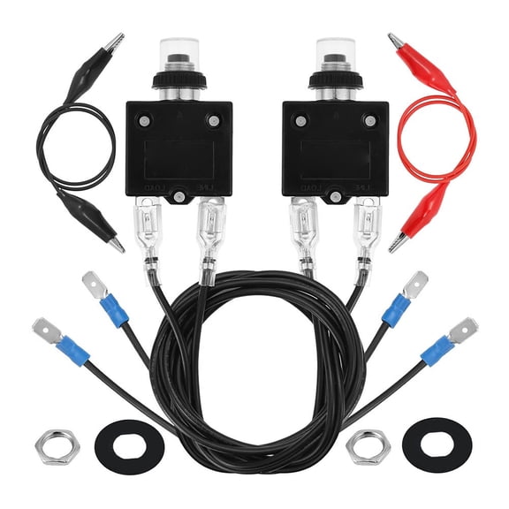 YIWEI 2Pc 3 Amp 5 Amp Resettable Fuse Circuit Tester Kit Manual for Reset Circuit Breaker