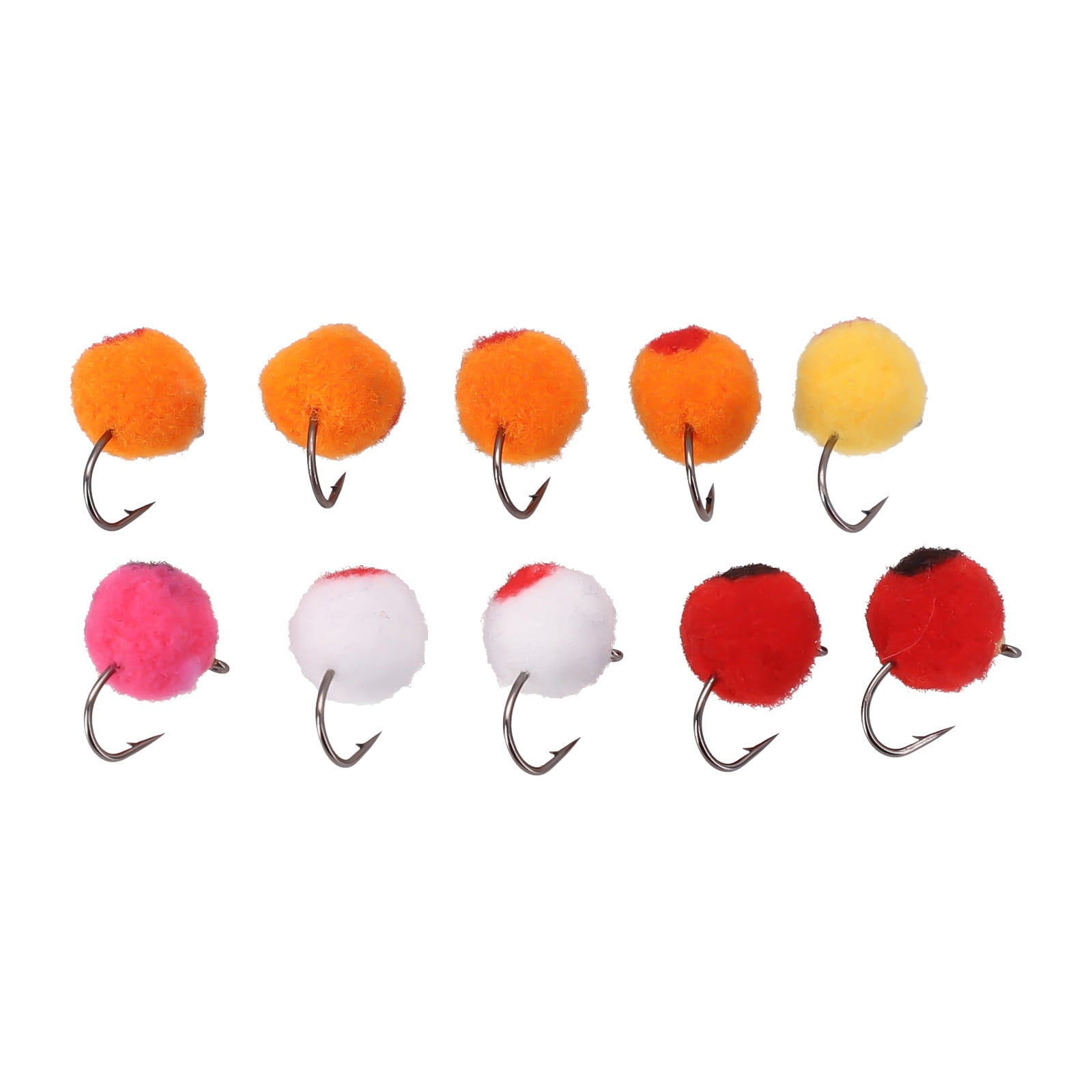YIWEI 5/6/10pcs Egg Steelhead Fly rass Bead Head Fast Sinking Wet Flies