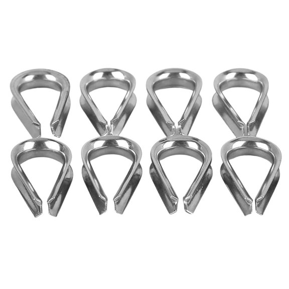 YIWEI 8Pc Heart-Shaped Sleeve Rings for Ship Hoisting Wire Rope/Cable Joints