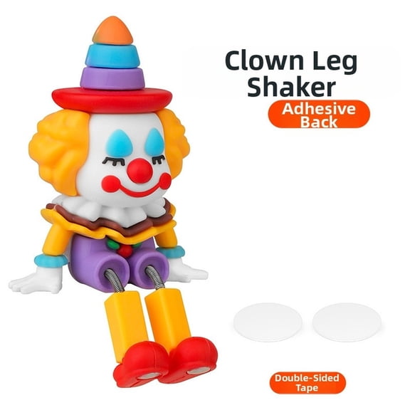 YIWEI Car Dashboard Shaking Legs toy, Funny Vibrating Pvc Ornament for Stress Relief, Cute Cartoon Decor With Air Vent and Dash Mount, Dynamic Moving Figure for Car Interior Accessories