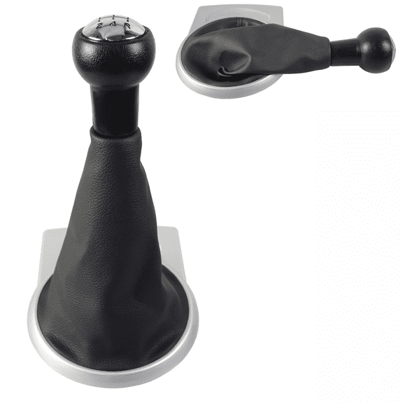 YIWEI Car Gear for Shift Knob With Gaiter Boot Cover for C4 Mk1 Leather