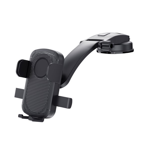 YIWEI Car Phone Holder With Auto Gravity Lock, 360 Rotation Suction Cup Dashboard Mount for Iphone and android, Shockproof Windshield Stand for 4.7-6.7 Inch Phones