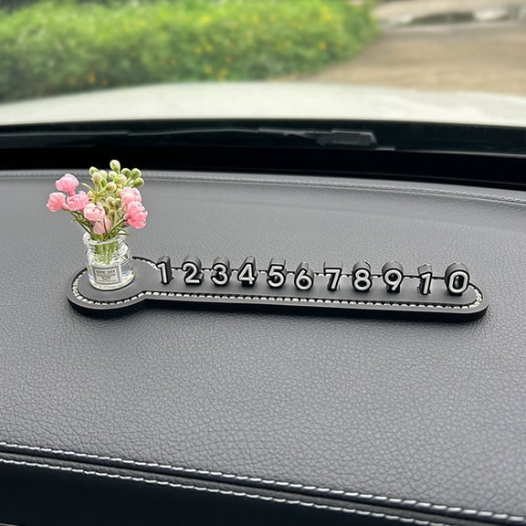 YIWEI Car Temporary Stop Sign Multifunctional Phone Number Temporary Parking Card