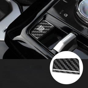 YIWEI Carbon Fiber Engine Start Stop Button Sticker Compatible With for Bmw 5 Series and 7 Series 2024 2026 Lhd Interior