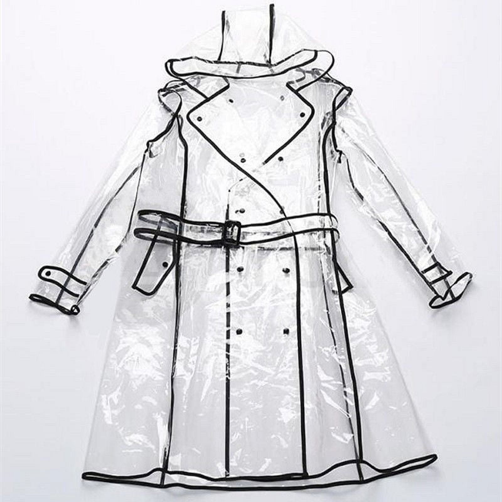 Clear trench clearance raincoat