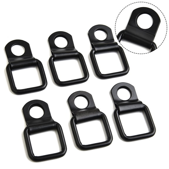 YIWEI Heavy Duty Tie Down Loops Set Of 6 D Rings for Jeep (Jk/Jl) Ideal Accessory for Cargo Management and Organization