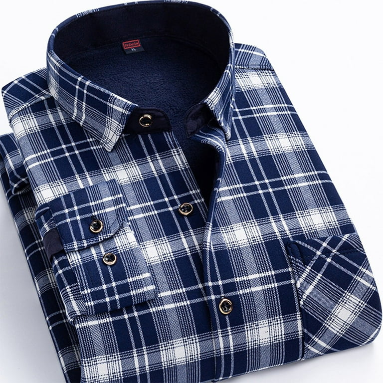 Mens padded store checked shirt