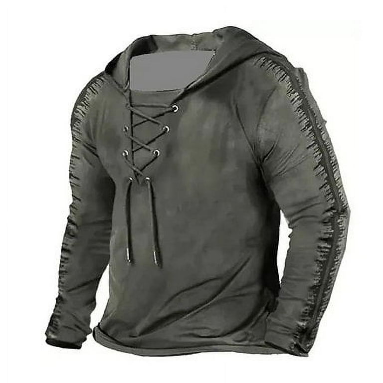 Mens lace sales up sweatshirt